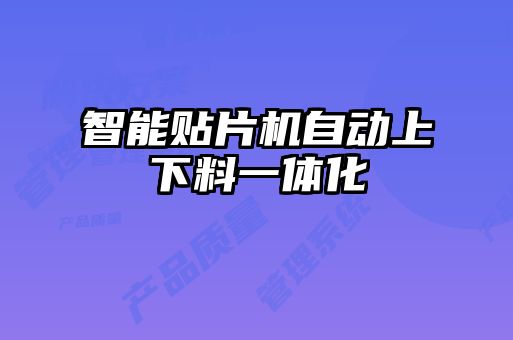 智能貼片機(jī)自動(dòng)上下料一體化